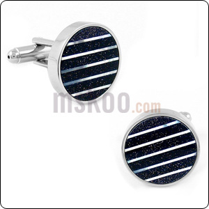 精品金沙石袖扣