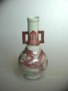 明洪武雙耳瓶 明洪武雙耳瓶