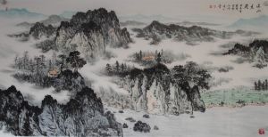 新金陵畫派山水畫家李學明（李小明） 國畫