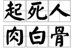 起死人肉白骨 起死人肉白骨