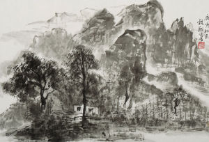 虞觀翔畫作 杭州湘湖畫院