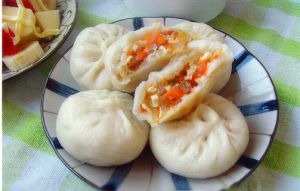 胡蘿蔔冬粉素包子 胡蘿蔔冬粉素包子