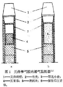 圖1 元件棒氣腔內潮氣監測器