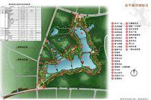 南湖公園平面詳細標註圖