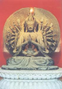 十一面千手千言觀音菩薩銅像 十一面千手千言觀音菩薩銅像