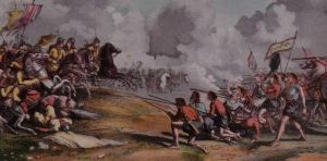 西洋畫中的湘軍與太平軍交戰圖