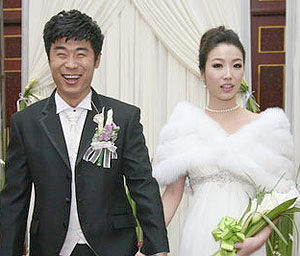 婚禮上的結婚照