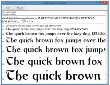 Windows上的TrueType