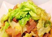 肉片炒捲心菜 肉片炒捲心菜