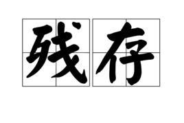 殘存 殘存