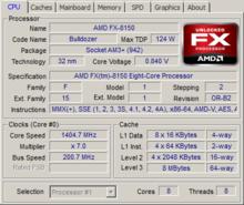 FX 8150 CPU-Z截圖