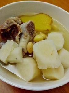 山藥黃豆排骨湯