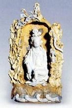 元青白瓷觀音坐像龕 元青白瓷觀音坐像龕