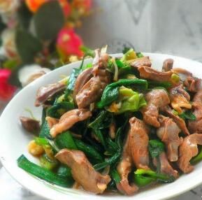 炒青蒜豬心 炒青蒜豬心