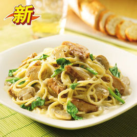 蘑菇雞腿意面 蘑菇雞腿意面
