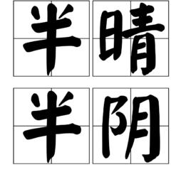半晴半陰 半晴半陰