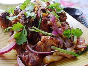 洋蔥炒香辣雞 洋蔥炒香辣雞