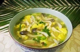 河蝦秀珍菇蛋湯 河蝦秀珍菇蛋湯