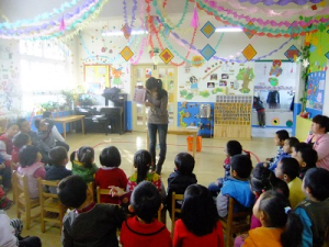 快學堂老師和孩子們