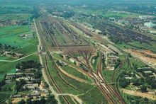 鳥瞰鄭州北站編組場