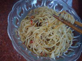 涼拌蝦子面 涼拌蝦子面