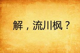 解,流川楓? 解,流川楓?