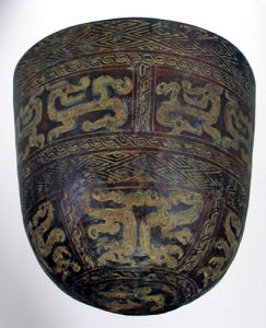 彩繪雲雷紋杯形器 彩繪雲雷紋杯形器