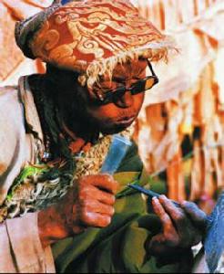 藏族格薩爾彩繪石刻