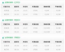 上水徑站首末班時間表