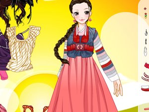 大辮子韓式少女 大辮子韓式少女