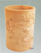 漳窯堆帖雲龍紋筆筒