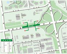 車公廟站出入口信息圖