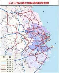 長三角城際鐵路網 長三角城際鐵路網