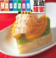 鮮蝦水果口味土司茶點