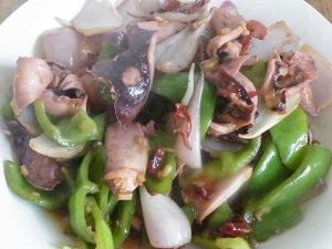 青椒炒魷魚絲 青椒炒魷魚絲