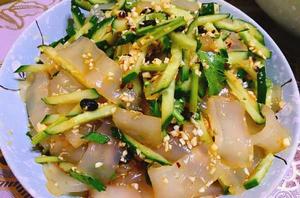 涼拌黃瓜拉皮 涼拌黃瓜拉皮