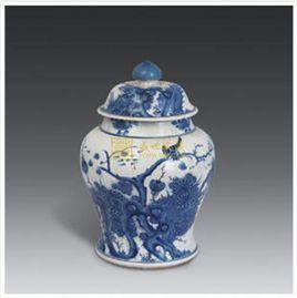 青花將軍罐 青花將軍罐