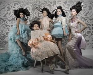 “玫瑰坊”郭培時裝發布會服裝