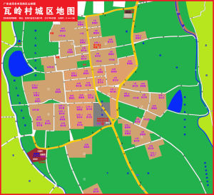 瓦嶺村城區地圖