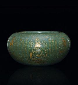 清乾隆棕竹七佛缽 清乾隆棕竹七佛缽