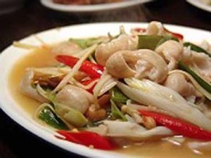 酸筍絲炒薑絲大腸 酸筍絲炒薑絲大腸