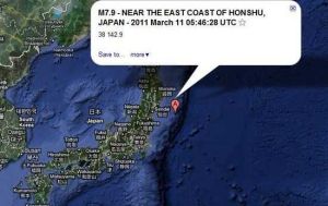 M7.9前震震央位於宮城縣以東太平洋海域