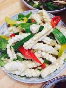 清炒魷魚尾 清炒魷魚尾