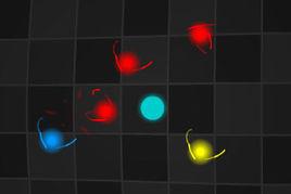 撞擊彩色小球 撞擊彩色小球