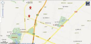 花塔附近交通道路示意圖