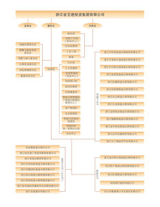浙江省交通投資集團有限公司組織架構