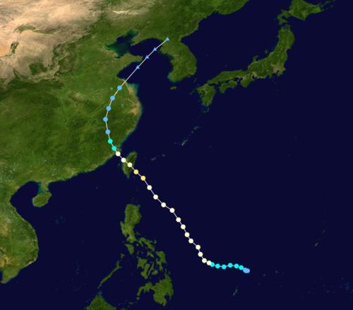 1410號颱風“麥德姆”路徑圖
