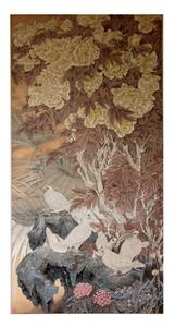 〈錦玉和風〉工筆174x88.8