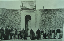 蔣介石在周陵留念