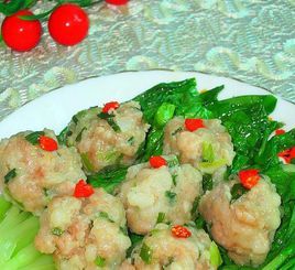 香煎糯米鮮肉圓子 香煎糯米鮮肉圓子